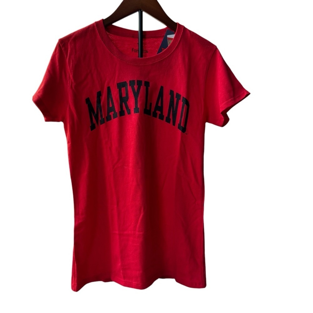 NWT Maryland Terrapins Fanatics Women's Basic Arch T-Shirt - Picture 2 of 6
